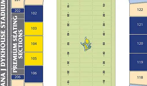 Football seating maps